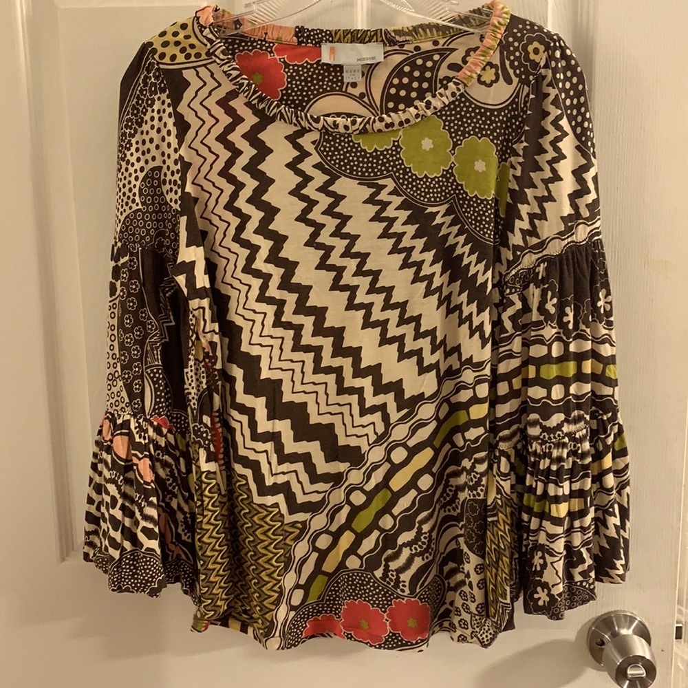 Missoni Top with Bell Sleeves, Size 8 - Picture 1 of 16